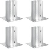  Okrugli sidrište u zemlji 4 pcs Srebrna 15 x 15 x 15 cm Metal | Eponuda.com