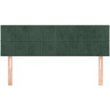  Uzglavlja 2 kom tamnozelena 72 x 5 x 78/88 cm baršunasta | shoptok.hr