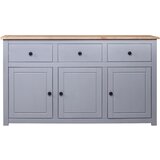 Maison Chic Komoda - Predalnik siva 135x40x80 cm trdna borovina Panama Range, (21720370) | Shoptok.si