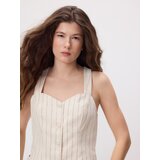 Reserved Liemenė su pinstripe raštu - krem | shoptok.hr