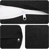  Presvlaka za jastuk 2 pcs HEERLEN Crna Ø 15 x 40 cm | shoptok.hr