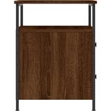  Noćni ormarić smeđa boja hrasta 44x45x60 cm konstruirano drvo | shoptok.hr