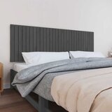  Zidno uzglavlje sivo 185x3x60 cm od masivne borovine | shoptok.hr