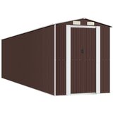  Vrtno spremište tamnosmeđe 192x772x223 cm pocinčani čelik | Eponuda.com