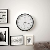 vidaXL Radijski upravljan zidni sat s kvarcnim mehanizmom 31 cm crno bijeli | shoptok.hr