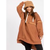 FANCY Sweatshirt-FA-BL-7571.64P-light brown | Shoptok.si