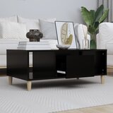  Stolić za kavu crni 90 x 50 x 36,5 cm od konstruiranog drva | shoptok.hr