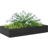  Povišena gredica Crna 151 x 75,5 x 25 cm PP | shoptok.hr