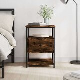 vidaXL Noćni ormarić boja hrasta 40 x 42 x 56 cm konstruirano drvo | shoptok.hr