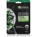 Garnier maska za lice skin naturals tissue mask pure charcoal Cene