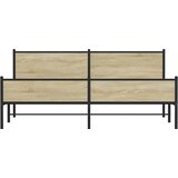  Metalni okvir kreveta bez madraca boja hrasta sonome 200x200 cm | shoptok.hr
