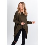 Kesi Women's asymmetrical sweater - khaki, | shoptok.hr