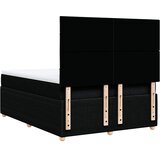  Krevet s oprugama i madracem crni 140 x 190 cm od tkanine | shoptok.hr
