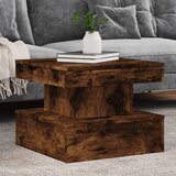  The Living Store Klubska mizica z LED lučkami dimljeni hrast 50x50x40 cm - Klubska Mizica, (21500314) | Shoptok.si