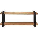 vidaXL Stenska polica 110x33x45 cm Masivni les Akacija | Shoptok.si