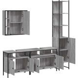 vidaXL 4-dijelni set kupaonskih ormarića boja hrasta sonome drveni | shoptok.hr