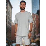 DStreet Komplet męski basic szary | Shoptok.si