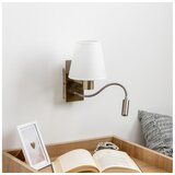  Brilagi - LED zidna lampa NUBILA 1xE27/25W/230V + LED/3W mesing/bela | Eponuda.com
