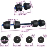  2-u-1 set bućica Crna i Plava 121 x 19 5 x 19 5 cm | shoptok.hr