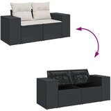 vidaXL 7-dijelni set vrtnih sofa od poliratana s jastucima crni | shoptok.hr