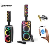 Manta Prenosni karaoke zvočnik SPK602B160 PULSE160, 180W RMS, BT 5.3, TWS, XBASS, Equalizer, polnilna baterija, DISCO RGB LED, črn, (5000490639) Cene