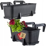 KADAX Balkonski lonec 40+60 cm, stojalo za cvetlične lončke, ročaji 2 kosa, (5000346621) | Shoptok.si