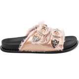 Shelvt SEASTAR Gold flip-flops with buckles | shoptok.hr