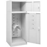 Ormarić za sedla svjetlosivi 53 x 53 x 140 cm čelični | shoptok.hr