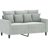  4-dijelni set sofa s jastucima svjetlosivi baršunasti | shoptok.hr