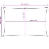  Jedro protiv sunca od tkanine Oxford pravokutno 2 x 4 m žuto | shoptok.hr