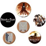 Abystyle bedževi - attack on titan - characters - badge pack Cene