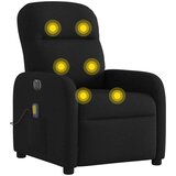 vidaXL Električni masažni naslanjač črno blago | Shoptok.si