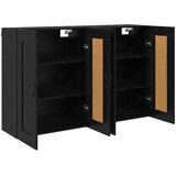  Kabinetski zidni 2 kom. Crni hrast 69,5 x 34 x 90 cm | shoptok.hr