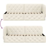 vidaXL kutni okvir kreveta s uzglavljem krema 80 x 200 cm baršun | shoptok.hr