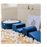 MeowBaby Roza žametno igrišče iz pene 225x90x30 cm Montessori - | Shoptok.si