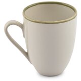 ONA Zelena/kremno bela skodelica iz kamenine 350 ml Gravel – | Shoptok.si