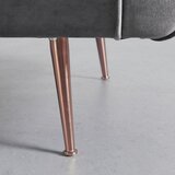 Bessagi Home velika Zofa Luis, Siva, Žamet | Shoptok.si