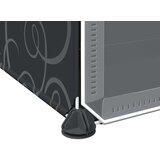 vidaXL Organizator za kocke za pohranu s 12 kocki i vratima crni PP | shoptok.hr