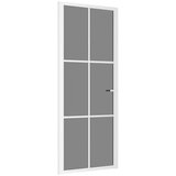  Unutarnja vrata 83 x 201,5 cm Bijela od ESG stakla i aluminija | shoptok.hr
