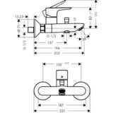 Hansgrohe enoročna armatura za kad Talis E (71740670) - črna mat Cene