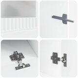  5-dijelni LED TV ormarić Bijela visokog sjaja Konstruirano drvo - Bijela visokog sjaja 100 cm | shoptok.hr
