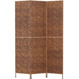 Sobna pregrada s 3 panela smeđa 122 x 180 cm od vodenog zumbula | Eponuda.ba