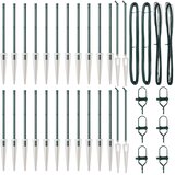  Stup za ogradu 26 pcs Siva 3,2 x 3,2 x 145 cm | shoptok.hr