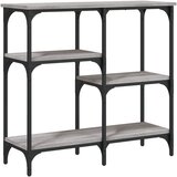 Maison Chic Konzolna mizica - miza ob steni siva sonoma 80x29x75 cm inženirski les, (21786124) Cene