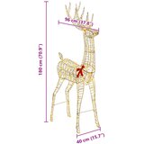  3D Ruzvelt 250 LED lampica Topla bijela 96 x 40 x 180 cm PET | shoptok.hr