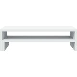 vidaXL Stojalo za monitor bela 54x22x15 cm inženirski les | Shoptok.si
