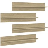  Zidne police 4 kom boja hrasta sonome 80x11,5x18 cm od iverice | shoptok.hr