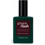 Manucurist green flash gel lak za nohte red & bordeaux - hollyhock