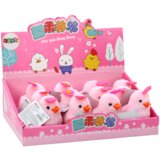 Pink Jumping Hen Wind-up Hen With Flower | shoptok.hr