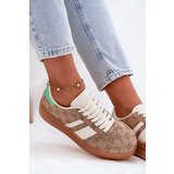 Boto Low Platform Sneakers Khaki Ovivene | Shoptok.si